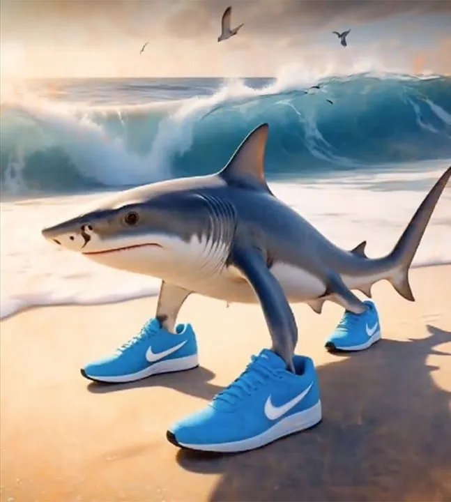 Shark in Nikes